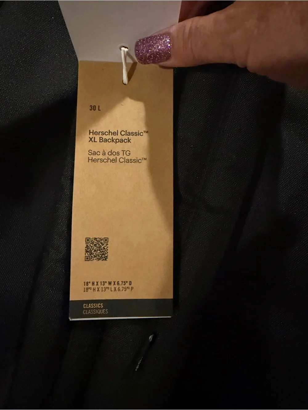 Herschel Supply Company Black Everyday Backpack